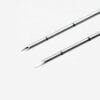 Sharp stainless steel puncture needle tip for precise penetration