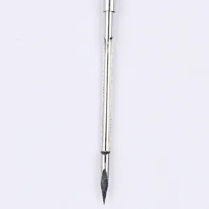 Stainless steel needle with sharp point for medical procedures