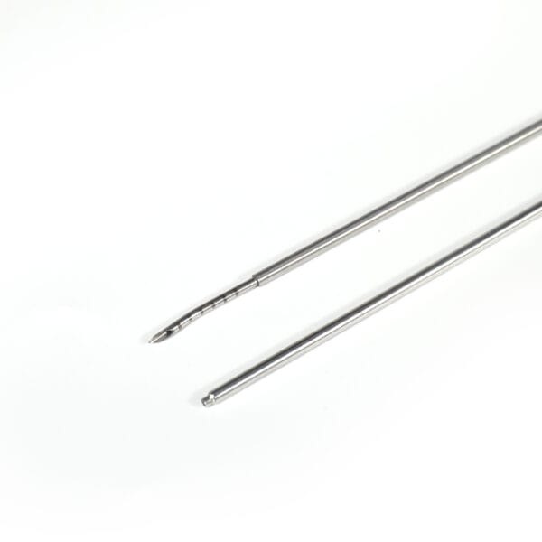 Meniscus repair suture needle for arthroscopic knee surgery