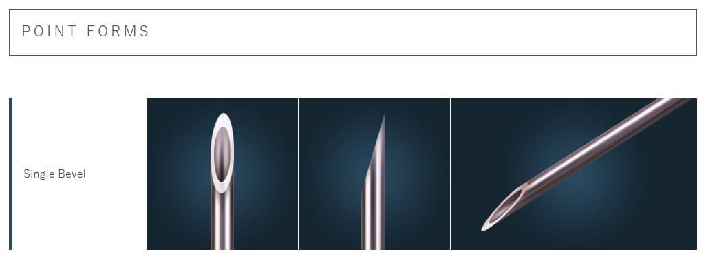 single bevel point, puncture needles, biopsy needles | ZorayPT