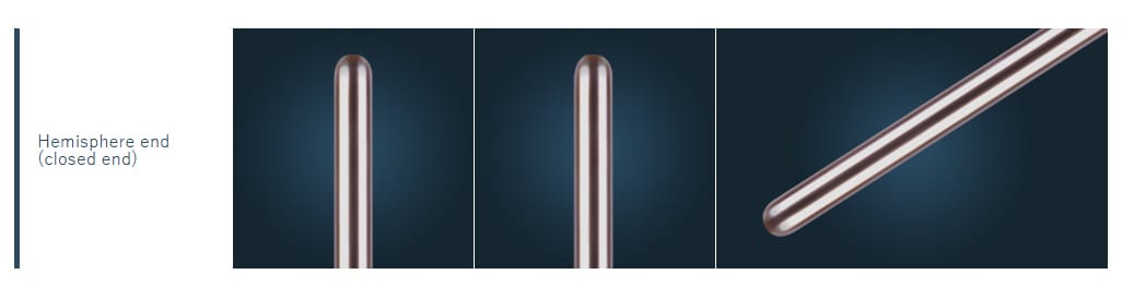 Hemisphere end (closed end), puncture needles, biopsy needles | ZorayPT