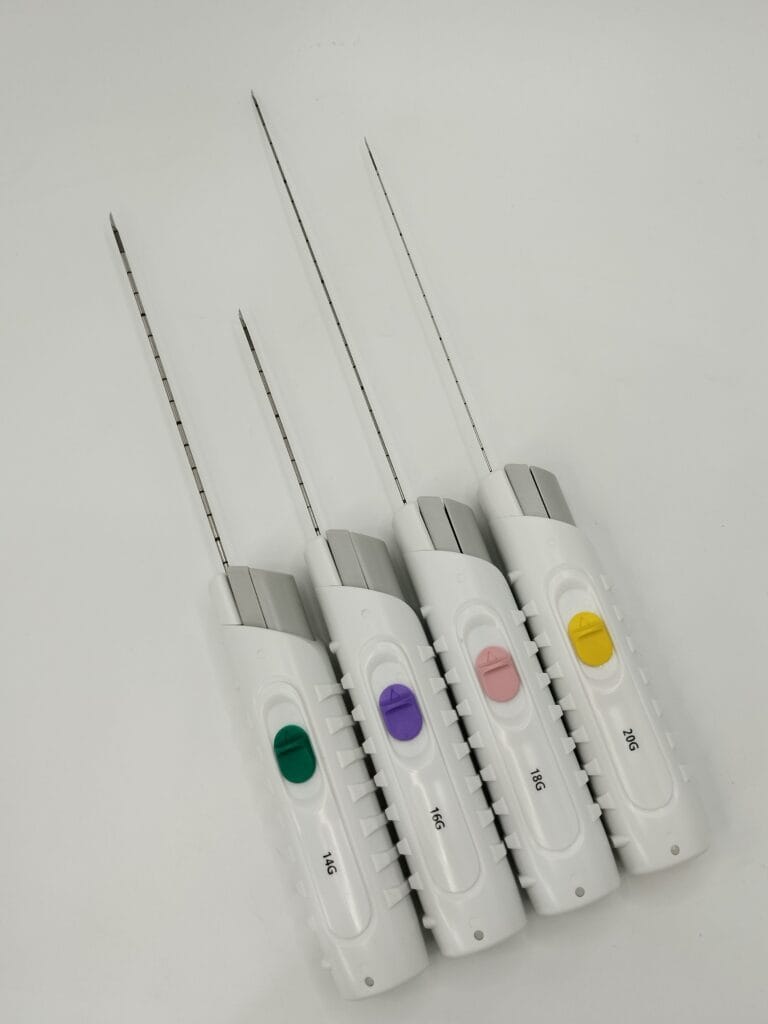 Spring-loaded biopsy needle for consistent sampling by ZorayPT OEM
