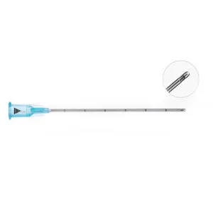 Disposable blunt Needle with side hole
